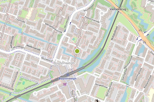 Ambulance-melding op Scarlattirode, Zoetermeer op 9 mei, kaart-overzicht