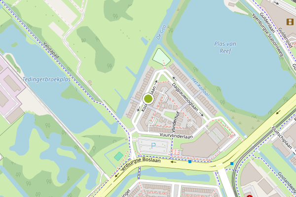 Ambulance-melding op Koolwitjelaan, Den Haag op 9 mei, kaart-overzicht