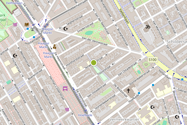 Ambulance-melding op Terwestenstraat, Den Haag op 9 mei, kaart-overzicht