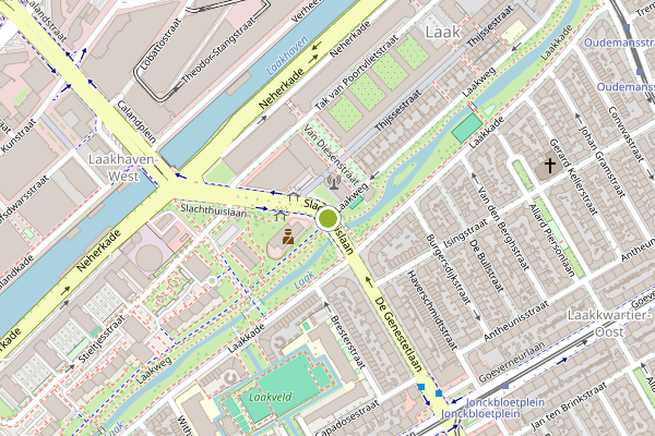 Ambulance-melding op Laakweg, Den Haag op 9 mei, kaart-overzicht