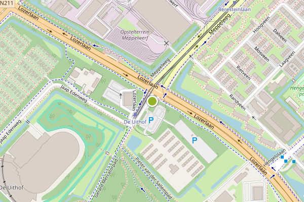 Ambulance-melding op Jaap Edenweg, Den Haag op 9 mei, kaart-overzicht