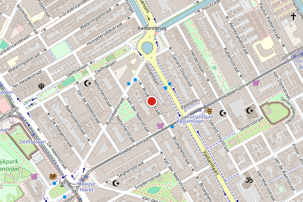 Brandweer-melding op Brueghelstraat, Den Haag op 9 mei, kaart-overzicht