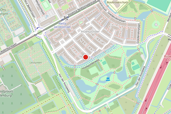 Brandweer-melding op Hubarsngl, Rijswijk op 9 mei, kaart-overzicht