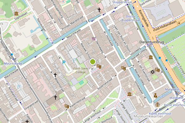 Ambulance-melding op Nieuwe Schoolstraat, Den Haag op 12 juli, kaart-overzicht