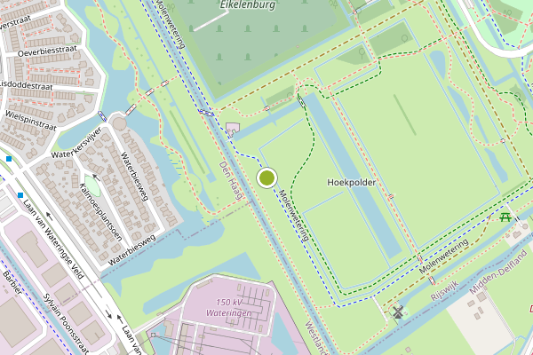 Ambulance-melding op Molenwetering, Rijswijk op 11 juli, kaart-overzicht