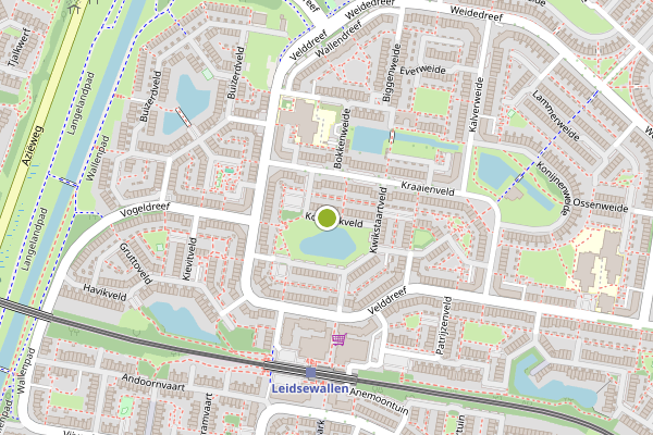 Ambulance-melding op Koekoekveld, Zoetermeer op 12 juli, kaart-overzicht