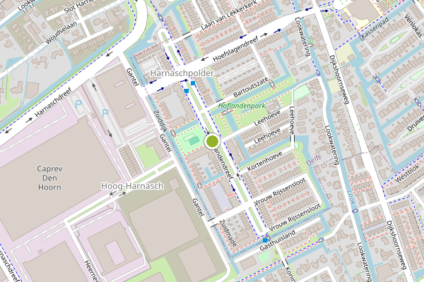 Ambulance-melding op Hoflandendreef, Delft op 12 juli, kaart-overzicht