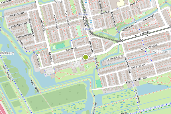 Ambulance-melding op Azielaan, Delft op 12 juli, kaart-overzicht