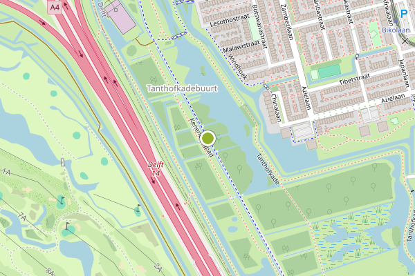 Ambulance-melding op Kenenburgpad, Delft op 9 mei, kaart-overzicht