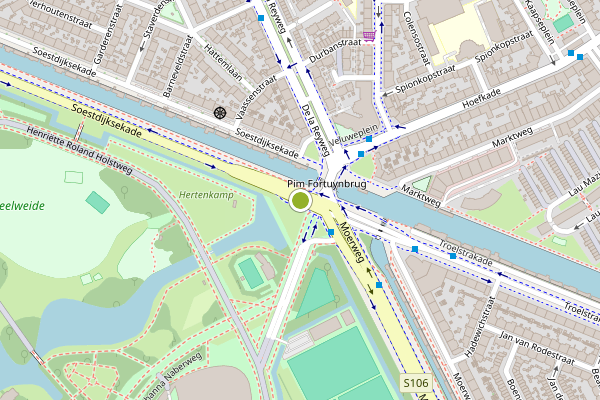 Ambulance-melding op Soestdijksekade, Den Haag op 9 mei, kaart-overzicht