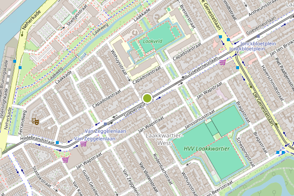 Ambulance-melding op Goeverneurlaan, Den Haag op 9 mei, kaart-overzicht