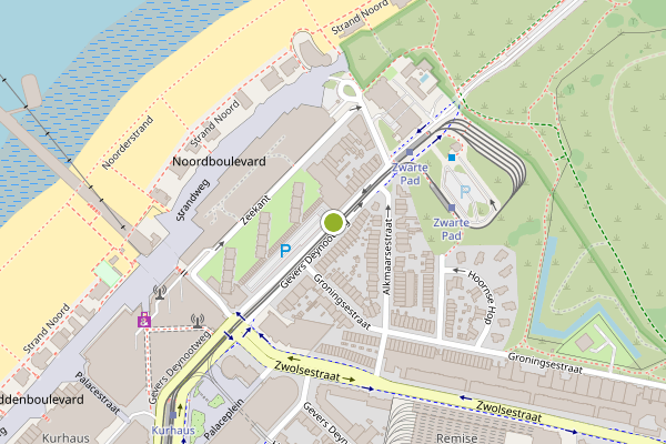 Ambulance-melding op Gevers Deynootweg, Den Haag op 9 mei, kaart-overzicht