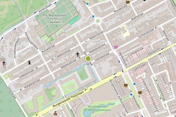 Ambulance-melding op Borneostraat, Den Haag op 9 mei, kaart-overzicht