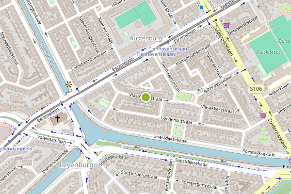 Ambulance-melding op Vlasakkersstraat, Den Haag op 9 mei, kaart-overzicht