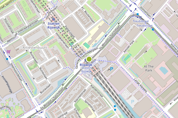 Ambulance-melding op Generaal Eisenhowerplein, Rijswijk op 12 juli, kaart-overzicht