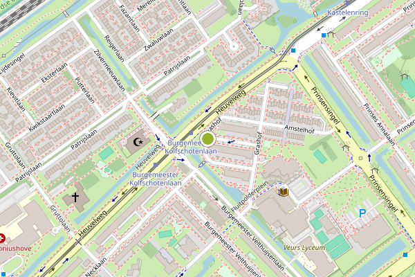 Ambulance-melding op Grashof, Leidschendam op 12 juli, kaart-overzicht