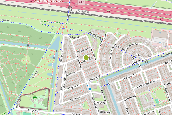 Ambulance-melding op Berkehout, Zoetermeer op 12 juli, kaart-overzicht