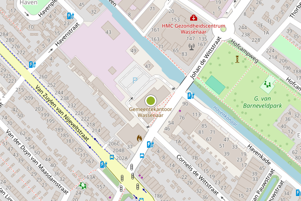 Ambulance-melding op Johan de Wittstraat, Wassenaar op 12 juli, kaart-overzicht