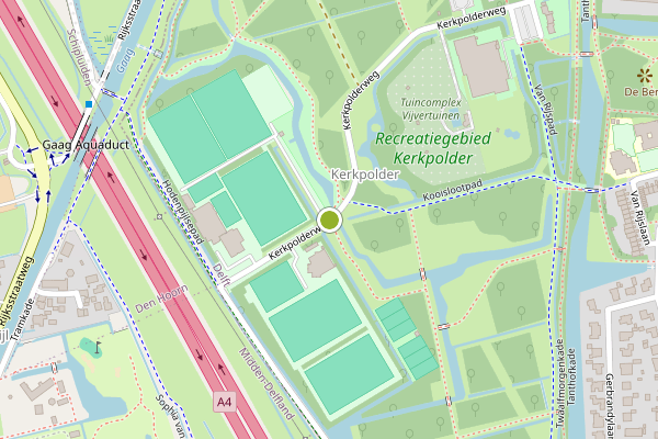 Ambulance-melding op Kerkpolderweg, Delft op 12 juli, kaart-overzicht