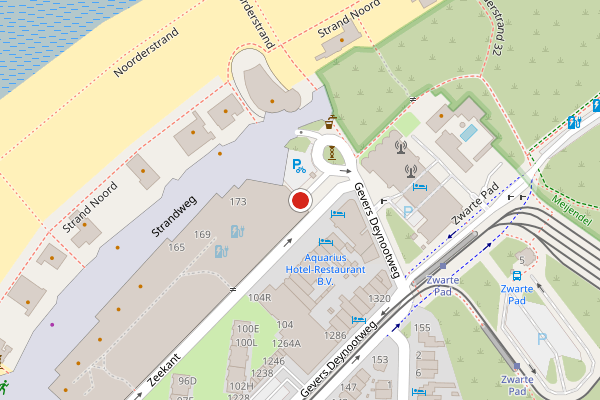Brandweer-melding op Strandweg, Den Haag op 13 juli, kaart-overzicht
