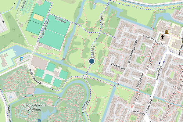 Politie-melding op Polderpad, Zoetermeer op 13 juli, kaart-overzicht