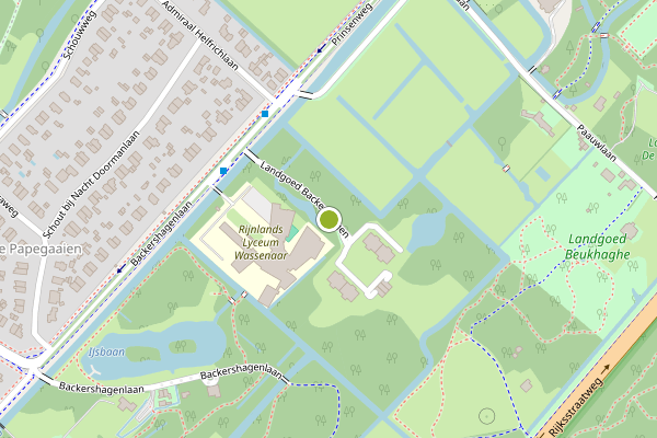Ambulance-melding op Landgoed Backershagen, Wassenaar op 13 juli, kaart-overzicht