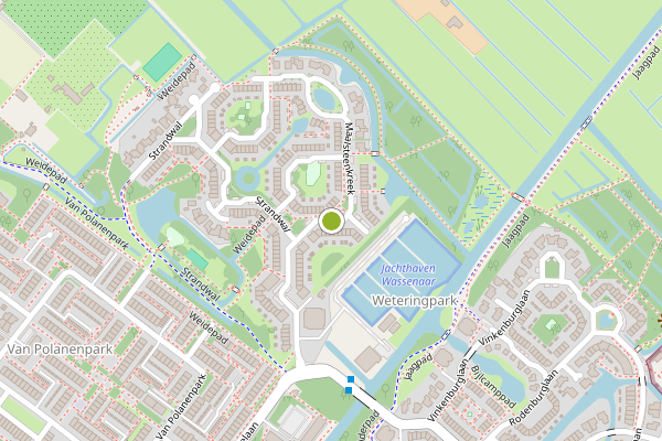 Ambulance-melding op Klokbekerkreek, Wassenaar op 13 juli, kaart-overzicht