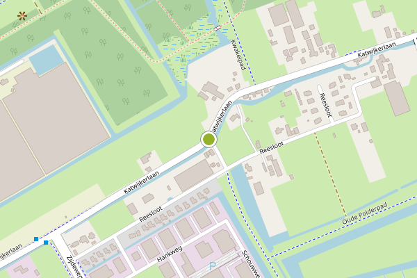 Ambulance-melding op Reesloot, Pijnacker op 13 juli, kaart-overzicht