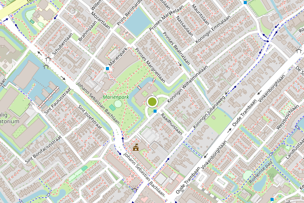 Ambulance-melding op Raadhuisplein, Leidschendam op 14 juli, kaart-overzicht