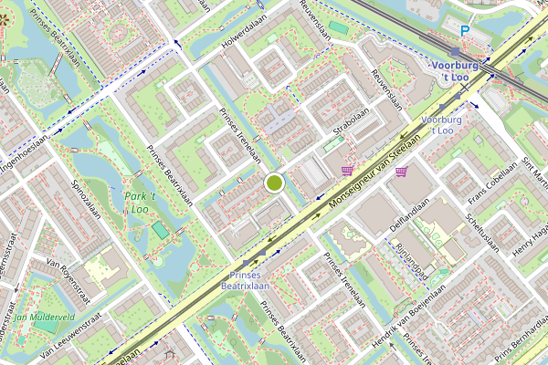 Ambulance-melding op Prinses Irenelaan, Voorburg op 13 juli, kaart-overzicht
