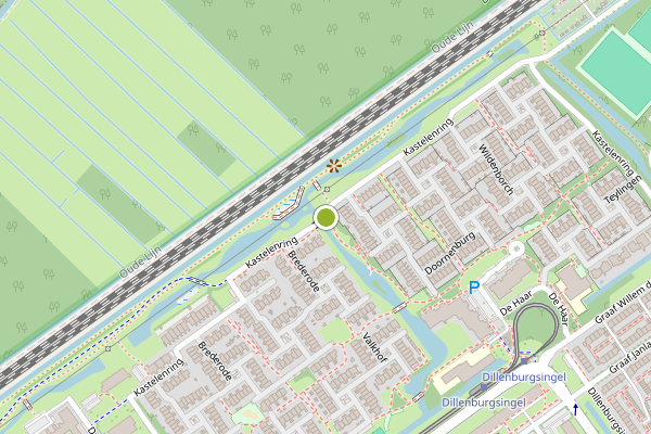 Ambulance-melding op Kastelenring, Leidschendam op 13 juli, kaart-overzicht