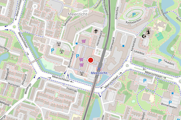 Brandweer-melding op Middelwaard, Zoetermeer op 14 juli, kaart-overzicht