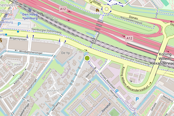 Ambulance-melding op Veenweg, Nootdorp op 14 juli, kaart-overzicht