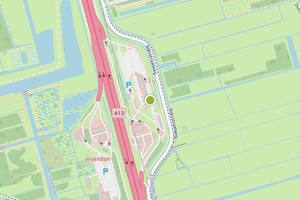 Ambulance-melding op Ruyven, Delfgauw op 30 april, kaart-overzicht