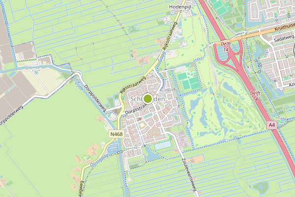 Ambulance-melding op Akkerleven Veldvreugd, Schipluiden op 1 mei, kaart-overzicht