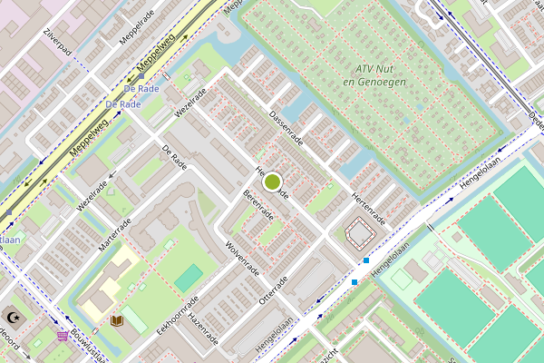 Ambulance-melding op Hertenrade, Den Haag op 14 juli, kaart-overzicht