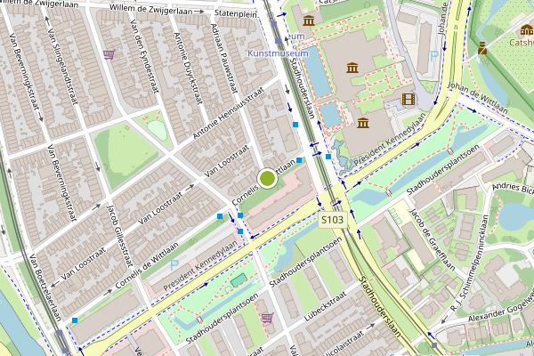 Ambulance-melding op Cornelis de Wittlaan, Den Haag op 14 juli, kaart-overzicht