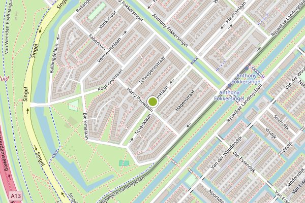 Ambulance-melding op Schenklaan, Den Haag op 9 mei, kaart-overzicht