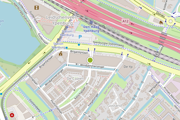 Ambulance-melding op Katschiplaan, Den Haag op 9 mei, kaart-overzicht