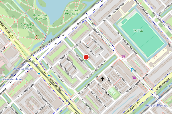Brandweer-melding op Van Alphenlaan, Den Haag op 15 juli, kaart-overzicht