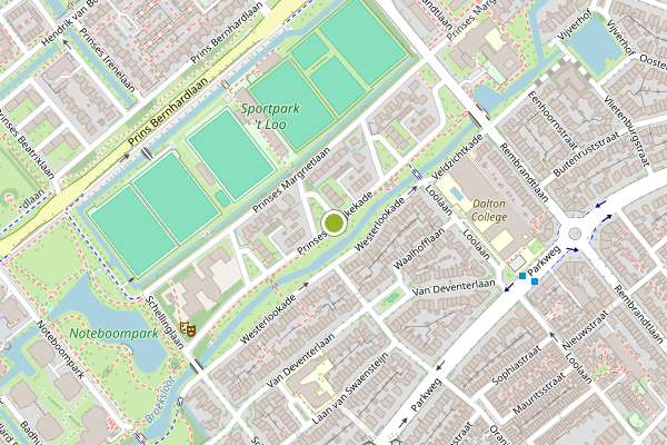 Ambulance-melding op Prinses Marijkekade, Voorburg op 15 juli, kaart-overzicht