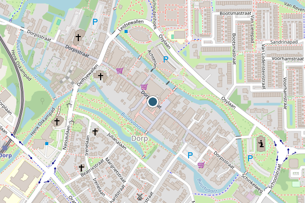 Politie-melding op Dorpsstraat, Zoetermeer op 15 juli, kaart-overzicht