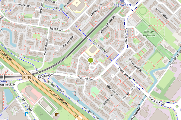 Ambulance-melding op Moerbeigaarde, Zoetermeer op 15 juli, kaart-overzicht