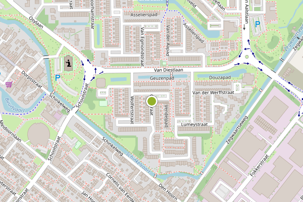 Ambulance-melding op Cretstraat, Zoetermeer op 15 juli, kaart-overzicht