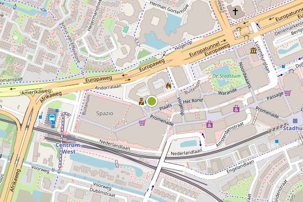 Ambulance-melding op Brusselstraat, Zoetermeer op 15 juli, kaart-overzicht