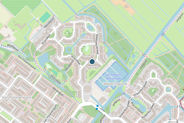 Ambulance + Brandweer + Politie samen ter plaatse op Klokbekerkreek, Wassenaar op 15 juli, kaart-overzicht nieuws-bericht