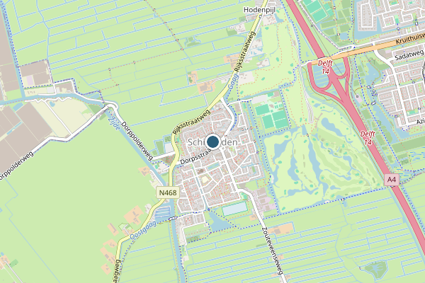 Politie-melding op Schipluiden op 15 juli, kaart-overzicht