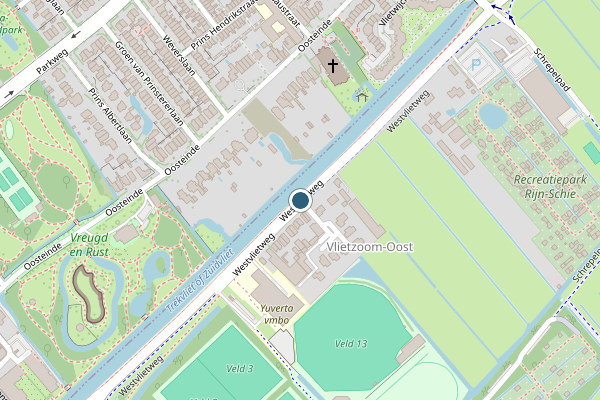 Politie-melding op Westvlietweg, Den Haag op 15 juli, kaart-overzicht