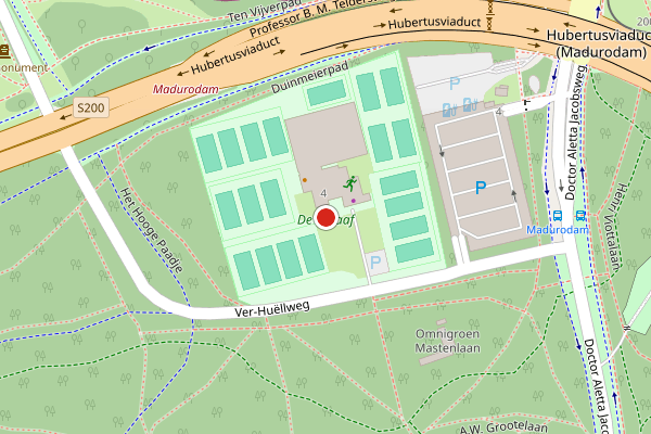 Brandweer-melding op Ver-Huellweg, Den Haag op 15 juli, kaart-overzicht