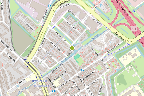 Ambulance-melding op Sniplaan, Rijswijk op 15 juli, kaart-overzicht